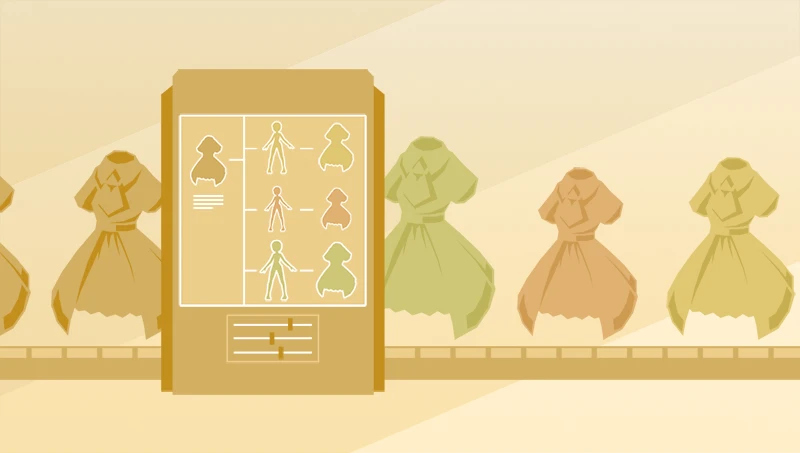 複数キャラクターの衣装制作に時間がかかる…