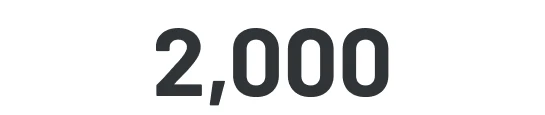 2000人